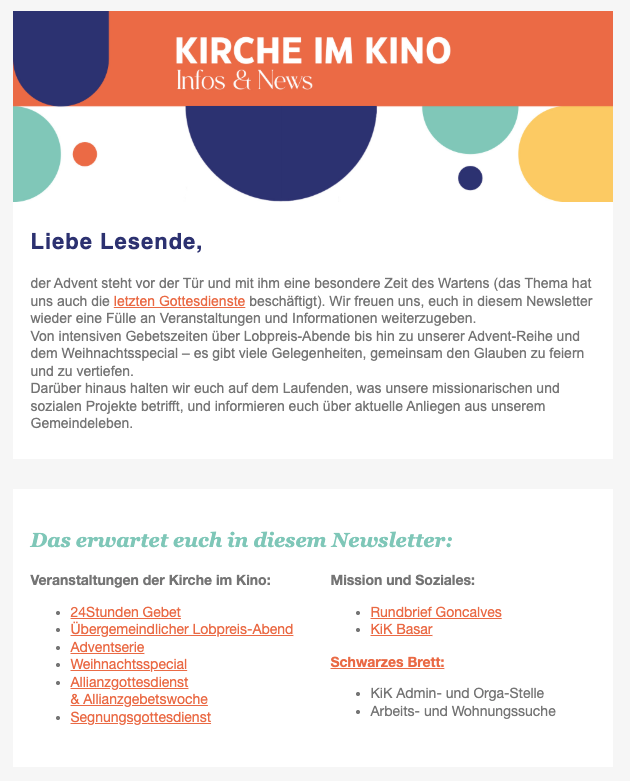 Newsletter 26.11.2025